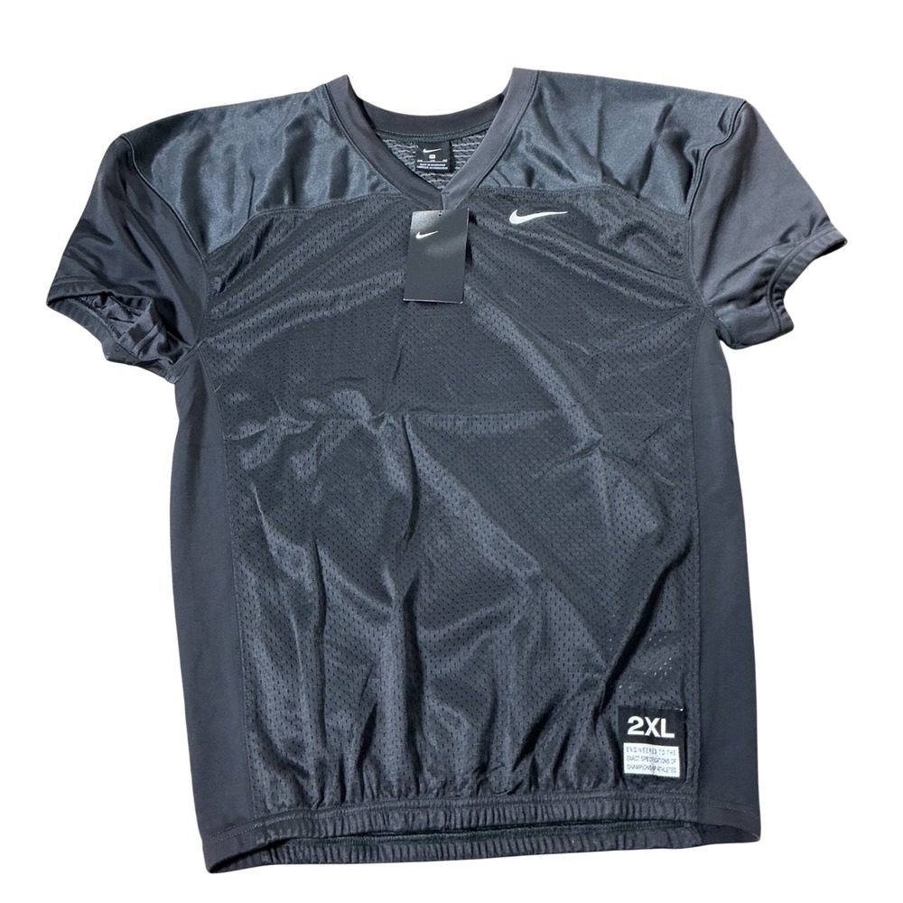 Nike Football Practice Mesh Jersey Boys XXL Black Training Shirt 908739-060 NEW